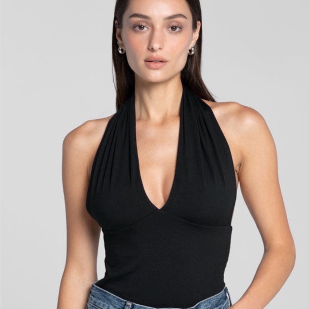 Black Halter Top